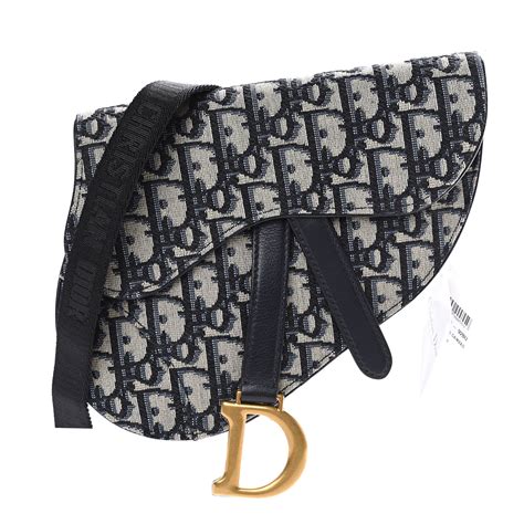 saddle belt pouch blue dior oblique jacquard|Dior oblique jacquard accessories.